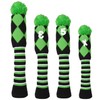 Golf Club Cover Headcover 4-Piece Set Driver/Wood FW 2-Piece/Hybrid UT