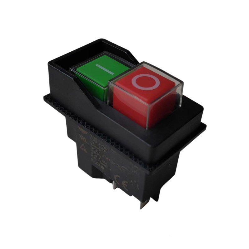 KJD17 Electromagnetic Pushbutton Switch 4Pins 16A 120V ON-Off (120V-4Pins)