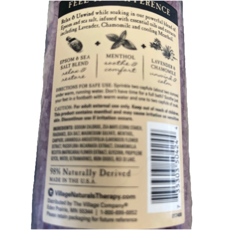 Village Natural Therapy Set Of 2 (1) Muscle Relief (
