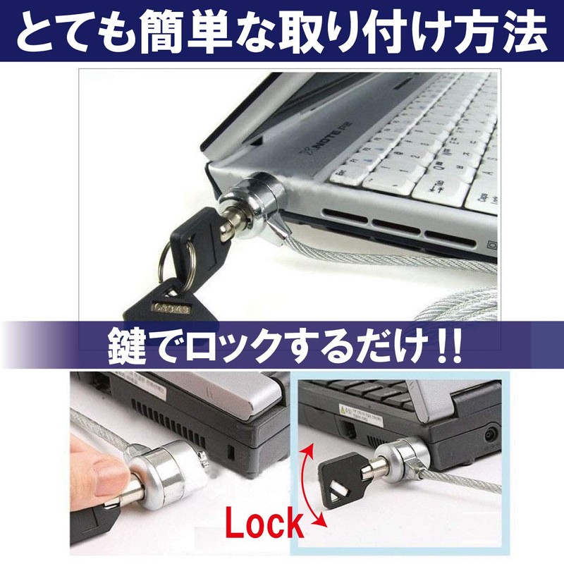 ABINECS PC Wire Lock 6.1 ft (1.8 m) (Set of
