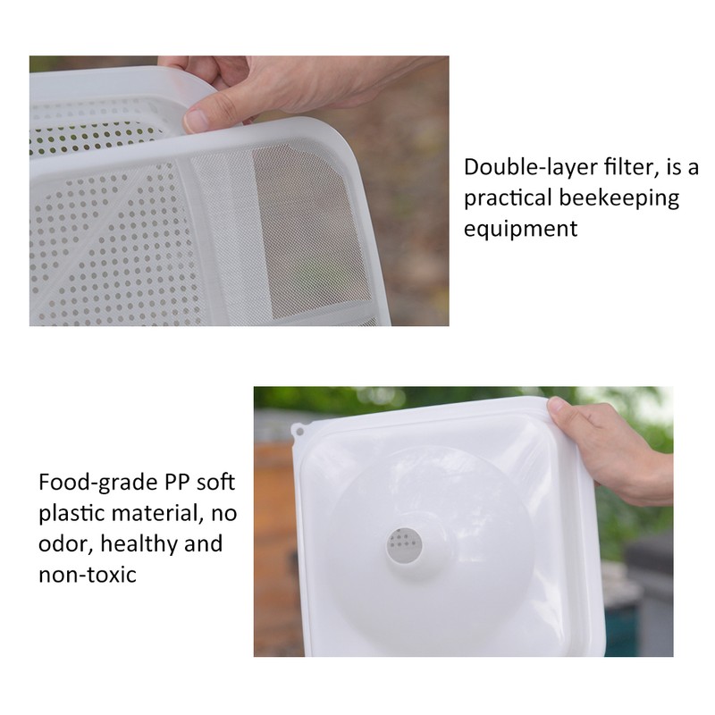 Double Layer Food Grade Honey Strainer Filter Sieve Beekeeping Equipment