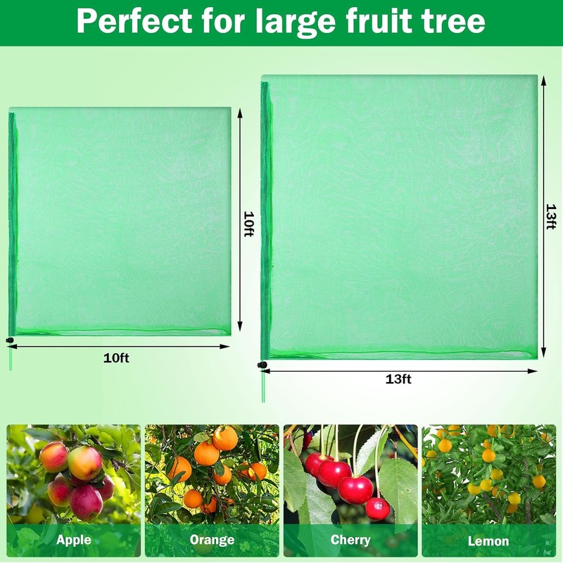 Fanfanwin 2 Packs 10 x 10 ft Large Fruit Tree