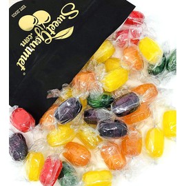 SweetGourmet Assorted Fruit Barrels | Wrapped | Bulk Hard Candy | 2 pounds