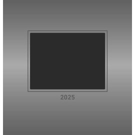 Alpha Edition - Photo Craft Calendar Silver 2025, 21 x 22 cm, Do It Yourself Calendar with Pages Made of High-Quality Craft Cardboard, Designable Cover and Holiday Dates DE/AT/CH and International