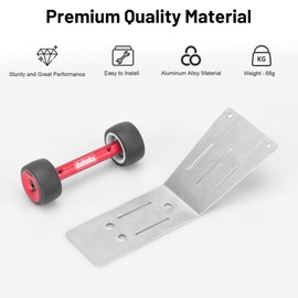 daitoku RC Wheelie Bar Aluminum Tail Wheel Hop Ups Upgrade Parts for Traxxas Mini-Maxx 4WD RTR 1/16 RC Car (#107154-1) - Red