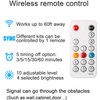 WOBANE White COB LED Strip Light with Remote Control,9.8ft White