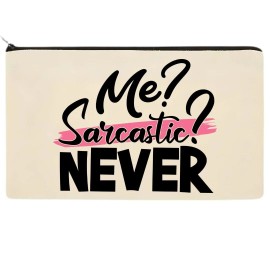 Unbranded Me Sarcastic Funny Makeup Bag Zipper Pouch Pencil Bag Cosmetic Bag