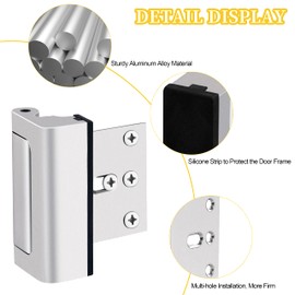 Door Lock Reinforcement Aluminium Alloy Child Safe Safety Door Lock Door Reinforcement Lock for Toddlers Pack of 1