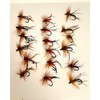 18 Piece Hopper Daddy long legs Trout Flies on a