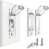 ZEFTV 2 Pack Toggle Light Switch Cover Guard Child Proof