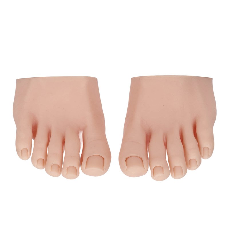 1 Pair Silicone Foot Model, Nail Art Training Display Fake