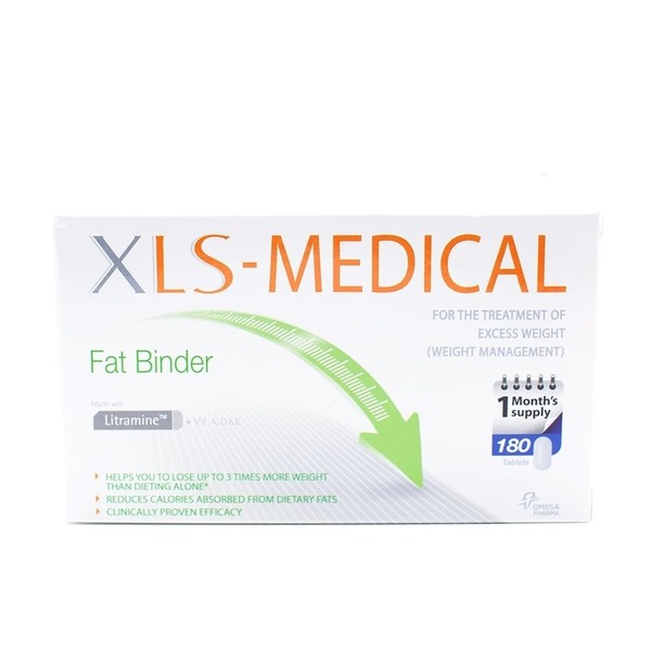 Xls Medical Fat Binder Tablets 180 Pack