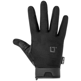 ONETAC TOUCH SCREEN LIGHTWEIGHT TACTICAL POLICE DUTY PATROL SEARCH GLOVES WITH KEVLAR LINED CUT RESISTANT PALM & GOAT SKIN LEATHER (XSMALL)