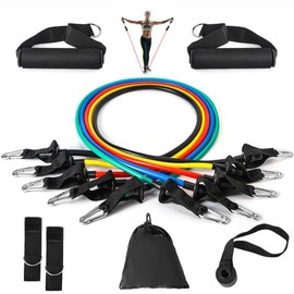 Portzon - Juego de Bandas de Resistencia, Bandas de Entrenamiento, Bandas de Ejercicio, Anclaje para Puerta, Entrenamiento de Resistencia, cómodo, Duradero, apilable hasta 100 Libras