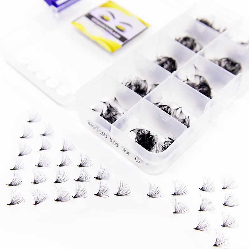 GorgeousLash 20D, 25D Mega Lashes. 500 Premade Volume Lash Fans.