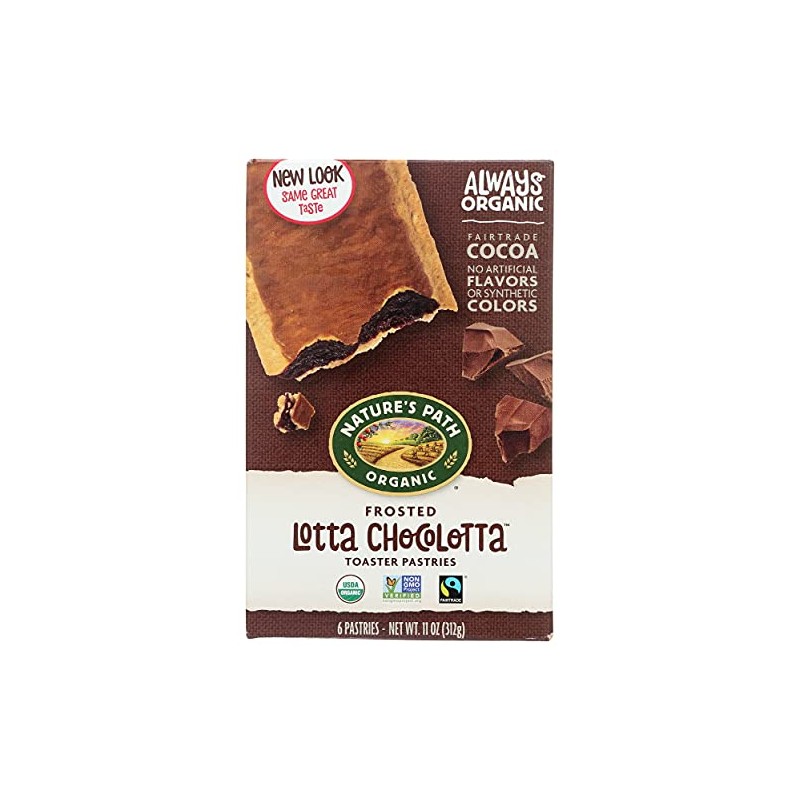 Nature's Path, Organic Toaster Pastries, Lotta Chocolotta, 6 Ct