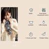 Electric Heated Scarf USB Plush Neck Scarf Graphene Warm Temperature