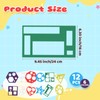 12 Pieces Shape Stencils Geometric Stencils Simple Drawing Stencil Template