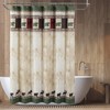 BESTRIPES Stall Fabric Shower Curtain, 54 inch Bear Shower Curtain,