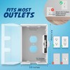 Outlet Cover Box Baby Proof (transparente, 1 paquete)