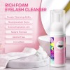 Kit Shampoo Espuma Para Pestañas Y Brocha Para Extensiones