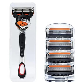 Men's Razor with 5 Layer Ultra Thin Blades for Pressure Dispersion, Skin-friendly Comfortable Razor - Stress-free Design for Easy Care
