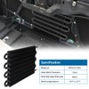Universal 8 Row Transmission Oil Cooler Kit, Black, 5/16 Inch,