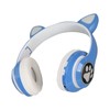 LXB39C Kids Headphone Bluetooth 5.0 Foldable Wireless Glowing Music Cat