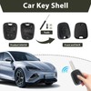 2 Button Car Key Shell Replacement for Peugeot 107 207