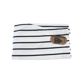 APOLLO THE HOUSEWARES BRAND Cotton Apron, Adjustable Neck Strap With Pocket, Hand-made 100% Cotton, Professional Quality for Home, Restaurant, Craft, Garden, BBQ, 70 x 85 cm, Stripe, White