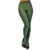 Hunter Green Opaque Stretchy Soft Leotard Tights