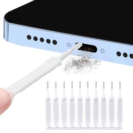 10 Pieces Phone Charging Port Cleaning Brushes,Anti-Clogging Mini Brush Cleaner for Phone Speaker and Receiver,Earbuds,Tablet Camera
