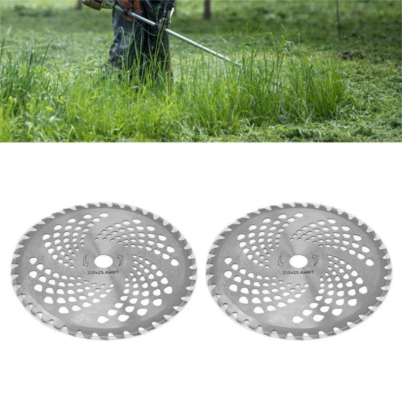 2PCS Lawn Trimmer Blade Head Alloy Steel 10in Accurate Cutting
