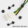 CustomyLife 6N-4 & 4N-4 Round Strain Relief Cord Connector, 10PCS