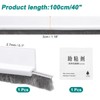 uxcell Door Sweep, 1.2" x 40", White, 1 Pcs, 1
