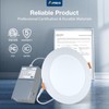 Amico 20 Pack 6 Inch 5CCT Ultra-Thin LED Recessed Ceiling
