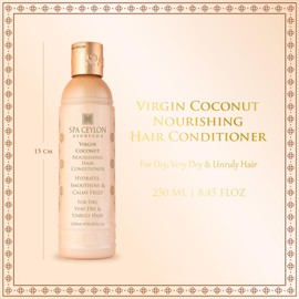 SPA CEYLON Virgin Coconut Nourishing Hair Conditioner | Hydrating & Restoring Conditioner Moisturizes | Moisturizing Conditioner Ultimate Moisture for Dry Hair Moisturizing