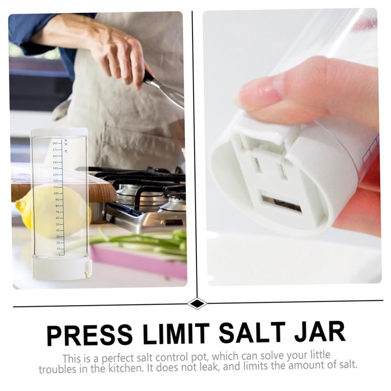 GRIRIW 1 PC Beige Limit Salt Jar Bottle Limit Salt