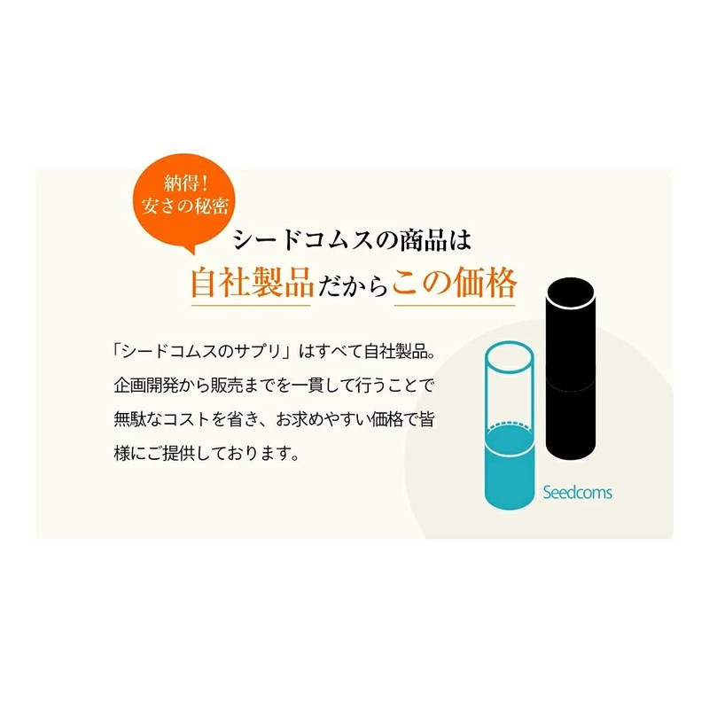 シードコムス アンセリン サプリメント クエン酸 ビタミンC ナイアシン (約12ヶ月分 360粒)