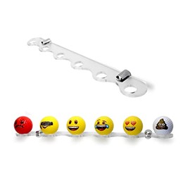 TIELO Wall Mount Golf Ball Display Shelf Bracket Holder Signed Autographed