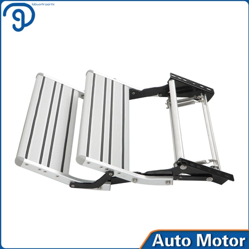 labwork RV Camper Steps Stair Anti-Slip Aluminum 2 Step Pull