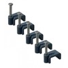 On1shelf® Flat Grey 6.0 mm Cable Clips, Bag of 50,