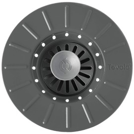 Tovolo Collapsible Stopper and Strainer - Charcoal