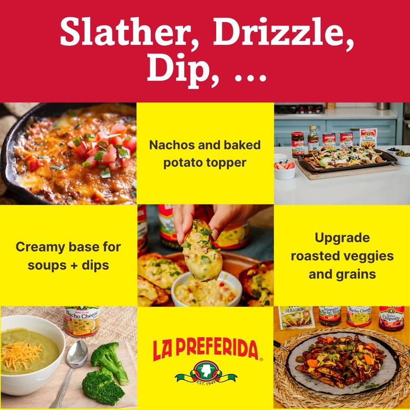 La Preferida Zesty Nacho Cheese Sauce (Bold & Creamy Canned