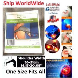 Natra Cure Unisex Magnetic Shoulder Brace Support Strap Wrap Neoprene Rotator Cuff Pain