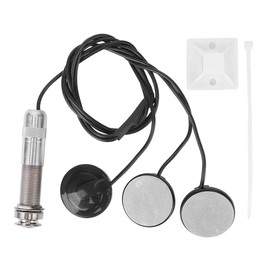 CYSFETENA 6.35 mm Socket Guitar Piezo Pickup, Pickup Guitar with 3 Sensors, Easy Installation Pickup Acoustic Guitar for Acoustic Guitar, Ukulele, Mandolin