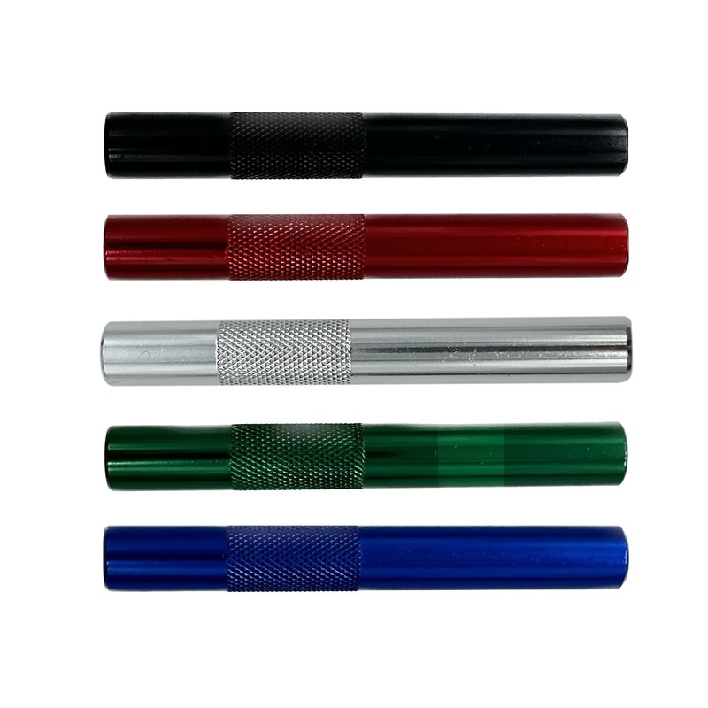 Reusable Metal Straws for Outdoor Travel, Mixed Color 5-Pack