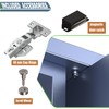 Cabinet Pocket Door Slide System Kit 14",2PCS Inset Sliding Hardware