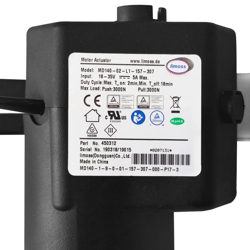 Frassie Power Recliner Lift Chair Motor Limoss 450312 Actuator Model