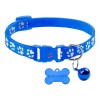 Collar Reflejante Perros Gatos Seguridad Broche Placa Nombre